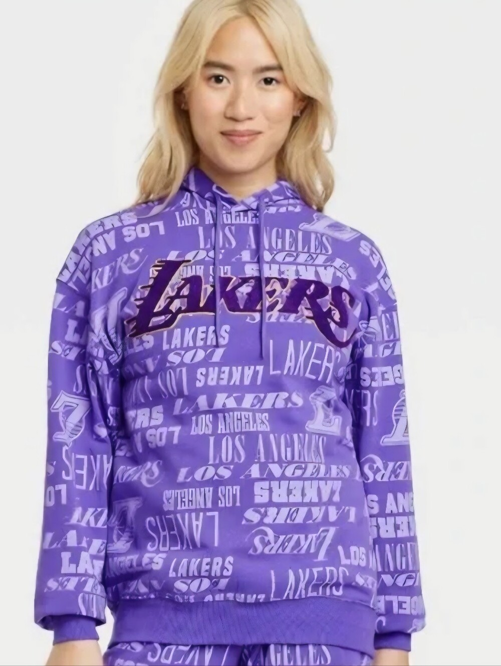 NBA Women’s Los Angeles Lakers Basketball Purple Hoodie Sweatshirt Large